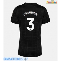 Camisa de time de futebol Tottenham Hotspur Radu Dragusin #3 Replicas 2º Equipamento Feminina 2025-26 Manga Curta